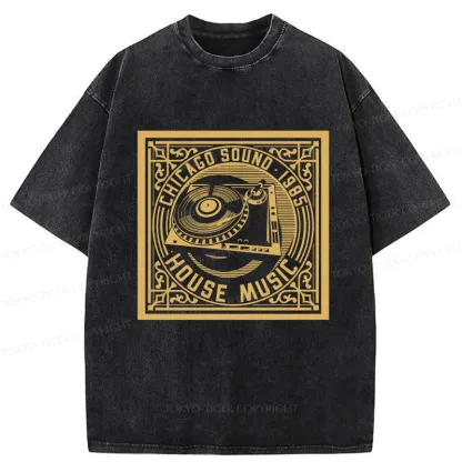 Tokyo-Tiger House Music Washed T-Shirt