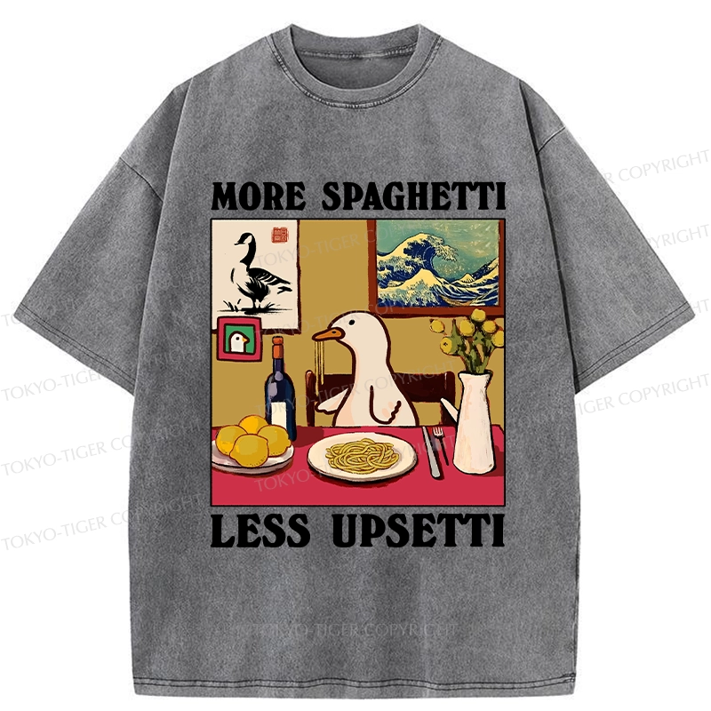Tokyo-Tiger More Spaghetti Less Upsetti Goose Washed T-Shirt Sale