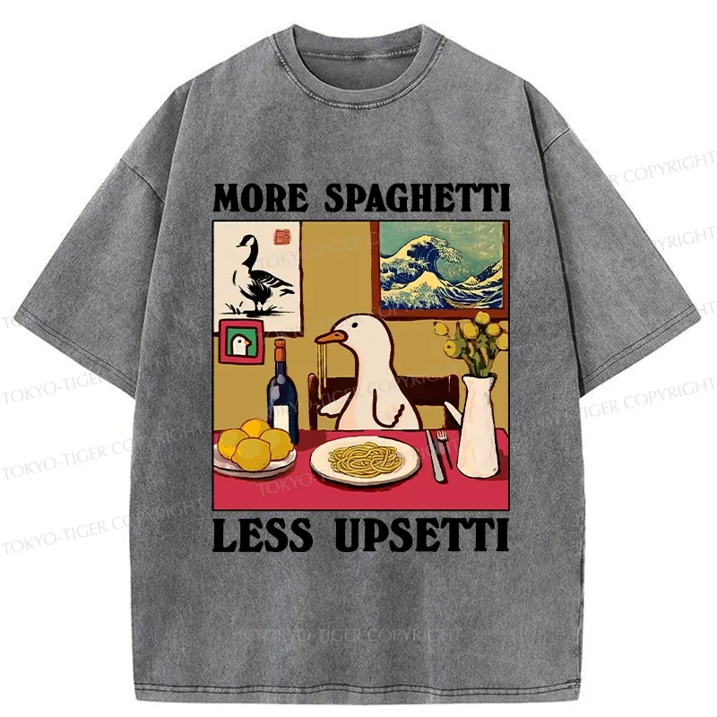 Tokyo-Tiger More Spaghetti Less Upsetti Goose Washed T-Shirt