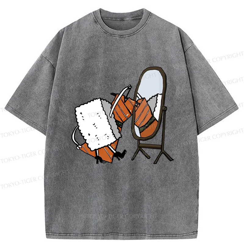 Tokyo-Tiger How About This Skirt Washed T-Shirt