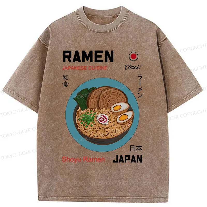 Tokyo-Tiger Japanese Classic Ramen Washed T-Shirt