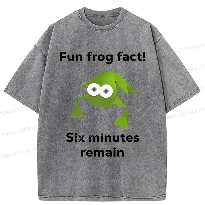 Tokyo-Tiger Funny Frog Kanji Washed T-Shirt