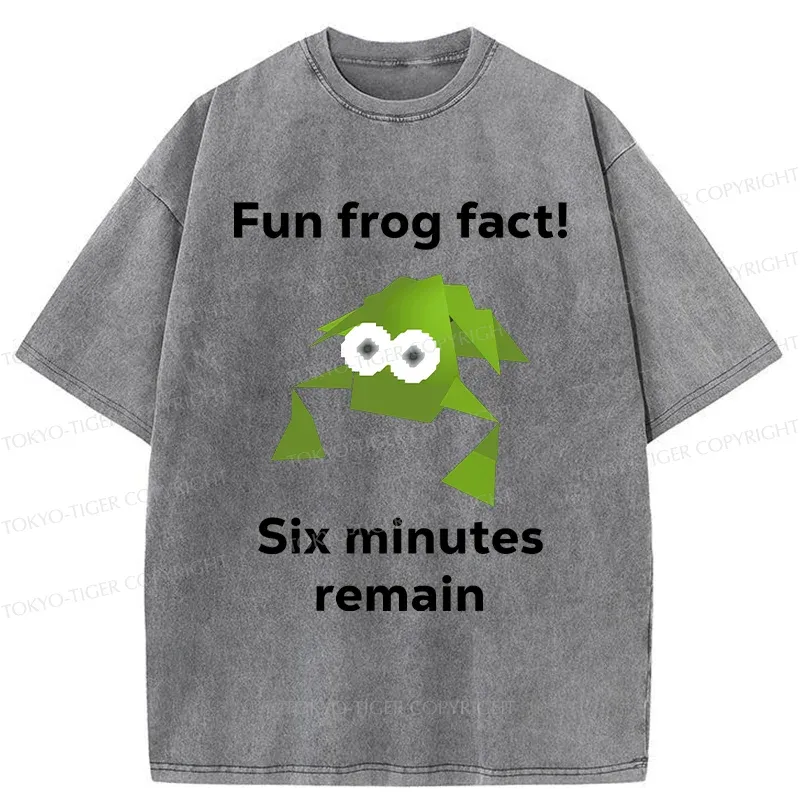 Tokyo-Tiger Funny Frog Kanji Washed T-Shirt