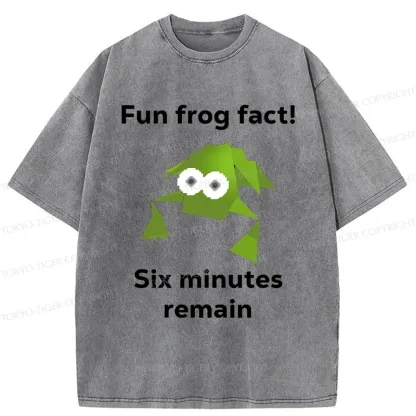 Tokyo-Tiger Funny Frog Kanji Washed T-Shirt