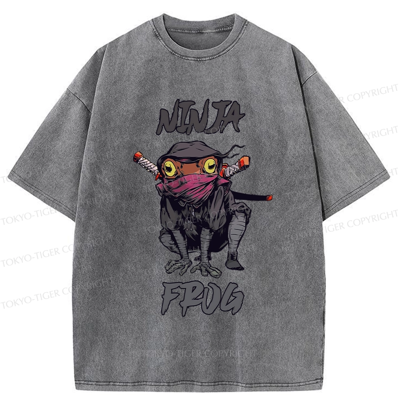 Tokyo-Tiger Ninja Frog Washed T-Shirt