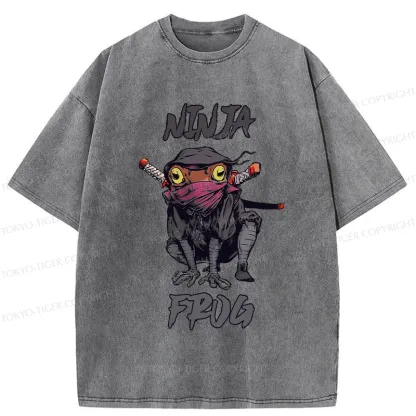 Tokyo-Tiger Ninja Frog Washed T-Shirt