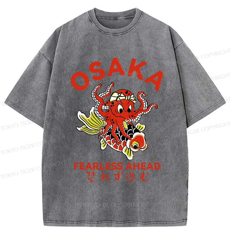 Tokyo-Tiger Fearless Ahead Washed T-Shirt