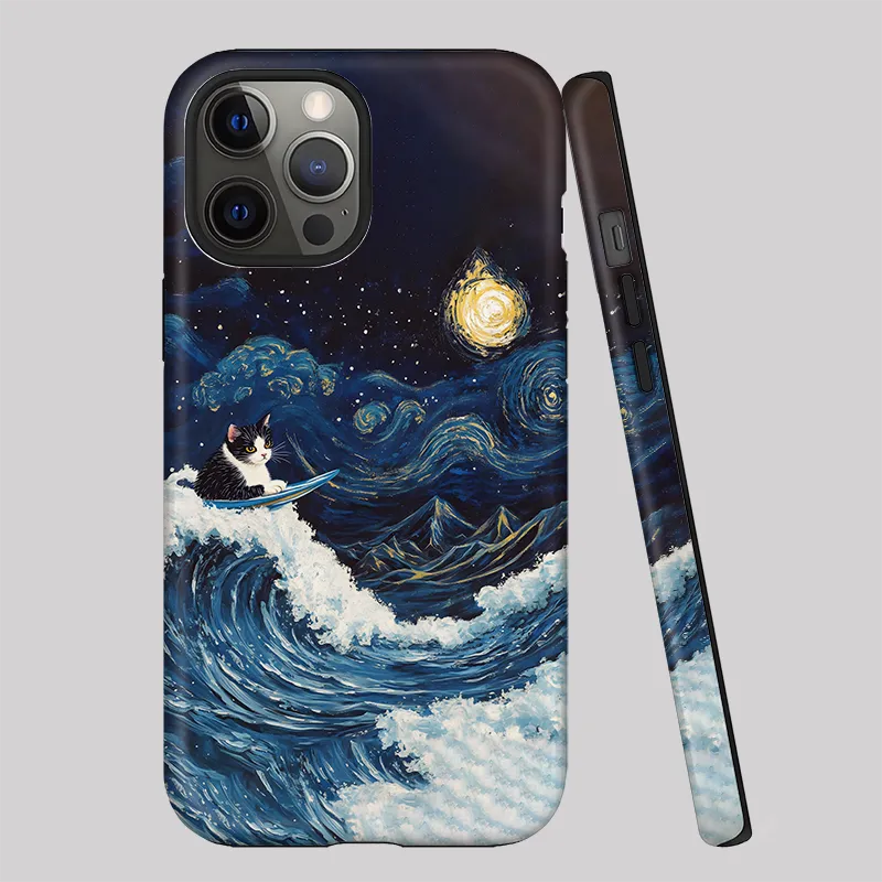 Tokyo-Tiger The Great Wave Off Cat Phone Case