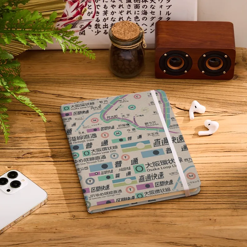 Tokyo-Tiger Japanese Train Routes Notebook