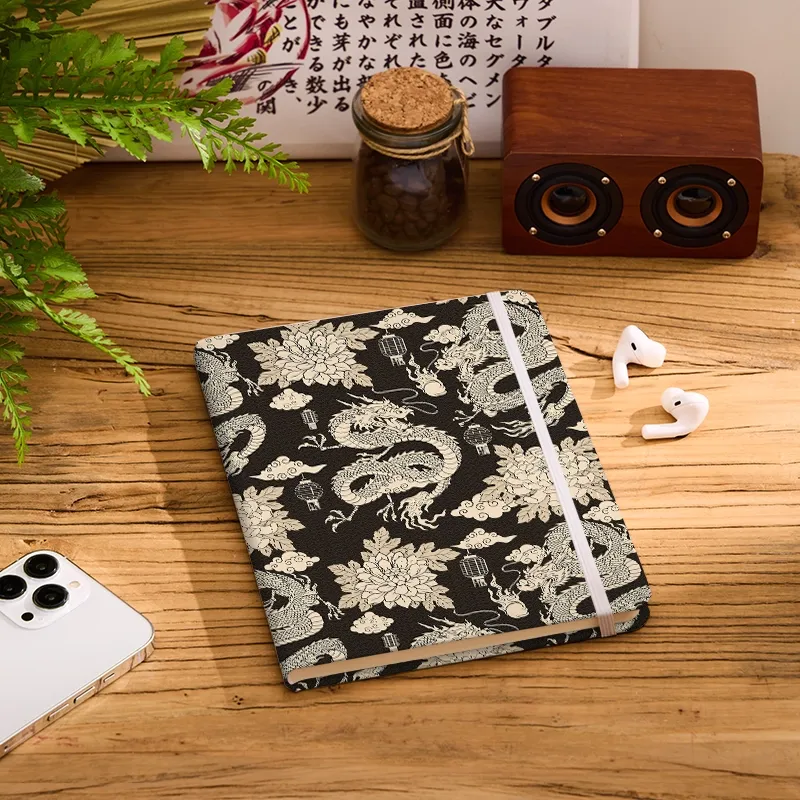 Tokyo-Tiger Two Dragons Playing With A Pearl Notebook