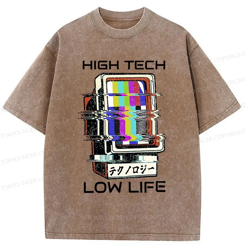 Tokyo-Tiger High Tech Low Life Washed T-Shirt