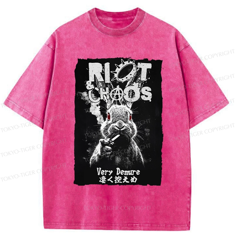 Tokyo-Tiger Riot & Chaos Washed T-Shirt