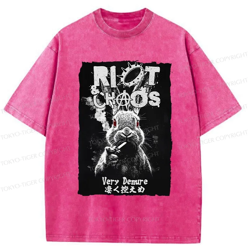 Tokyo-Tiger Riot & Chaos Washed T-Shirt