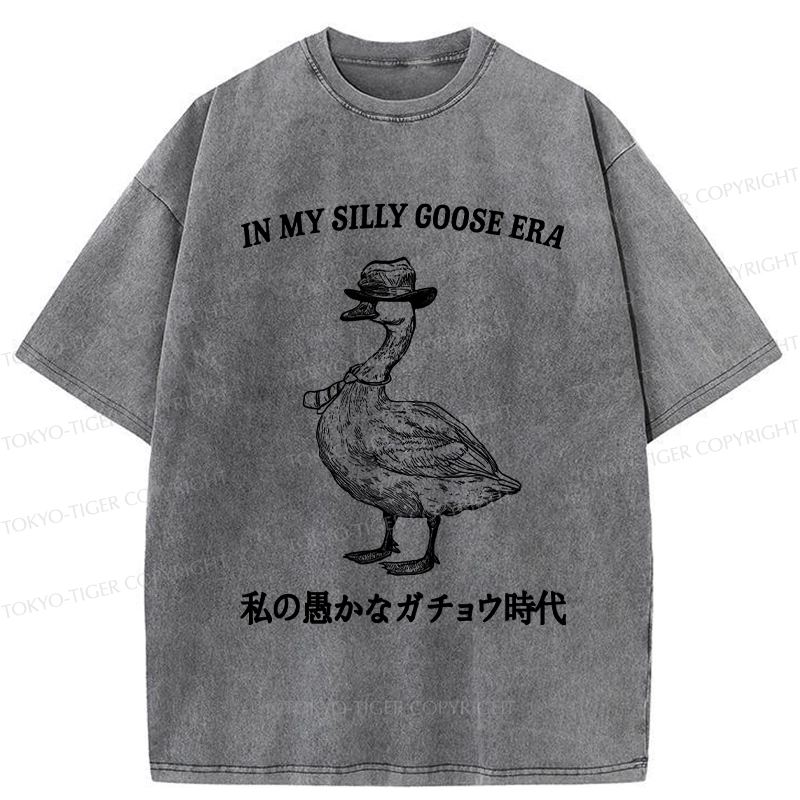 Tokyo-Tiger In My Silly Goose Era Washed T-Shirt