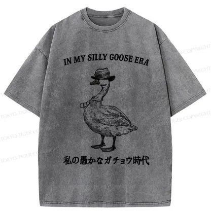 Tokyo-Tiger In My Silly Goose Era Washed T-Shirt