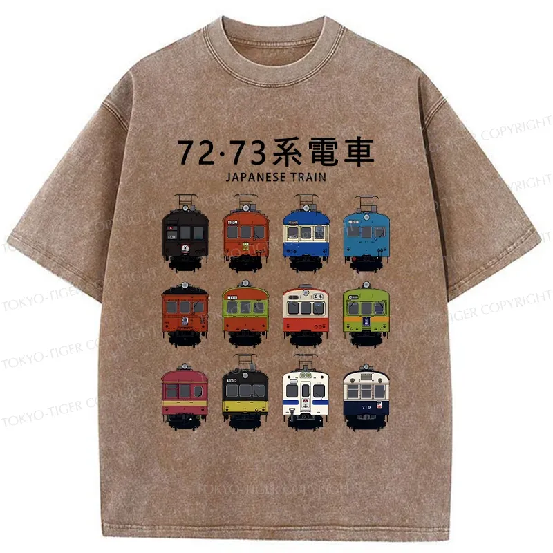 Tokyo-Tiger Japanese Tram Series Washed T-Shirt