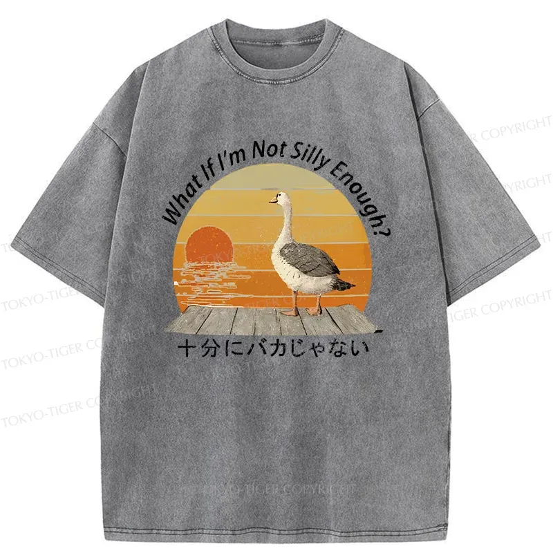 Tokyo-Tiger Not A Particularly Stupid Goose Washed T-Shirt