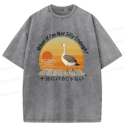 Tokyo-Tiger Not A Particularly Stupid Goose Washed T-Shirt