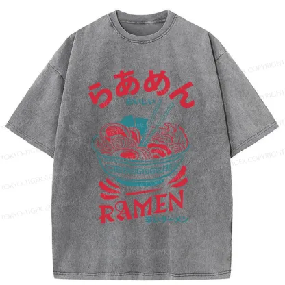 Tokyo-Tiger Spicy Ramen Washed T-Shirt