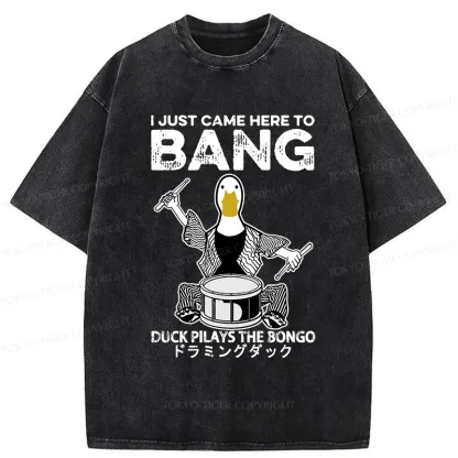 Tokyo-Tiger Drumming Duck Washed T-Shirt