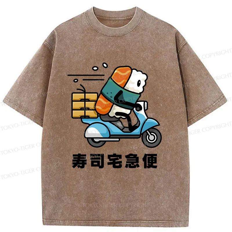 Tokyo-Tiger Sushi Express Washed T-Shirt