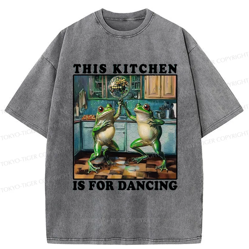 Tokyo-Tiger This Kitchen Is For Dancing Washed T-Shirt