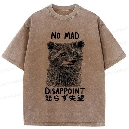 Tokyo-Tiger Disappointed Raccoon Washed T-Shirt