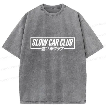 Tokyo-Tiger Japan Automobile Club Washed T-Shirt