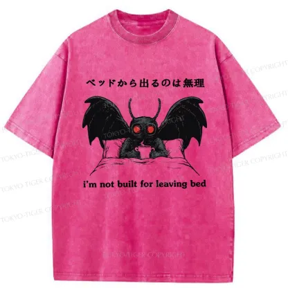 Tokyo-Tiger I'm Not Born To Leave The Bed Washed T-Shirt