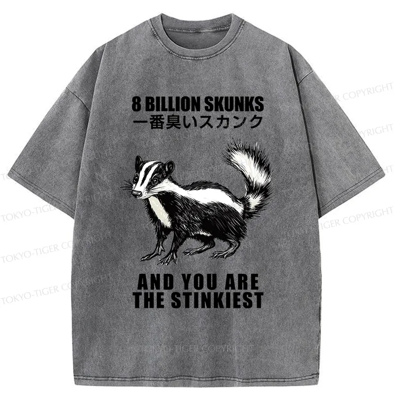 Tokyo-Tiger The Stinkiest Skunk Washed T-Shirt