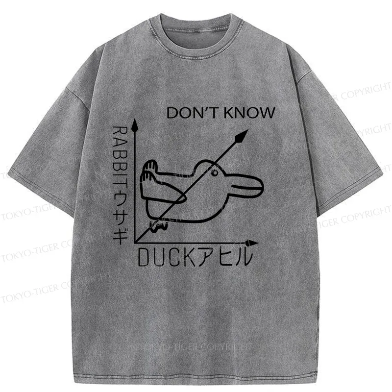 Tokyo-Tiger Rabbit Or Duck Washed T-Shirt