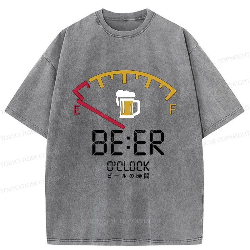 Tokyo-Tiger Beer Time Washed T-Shirt