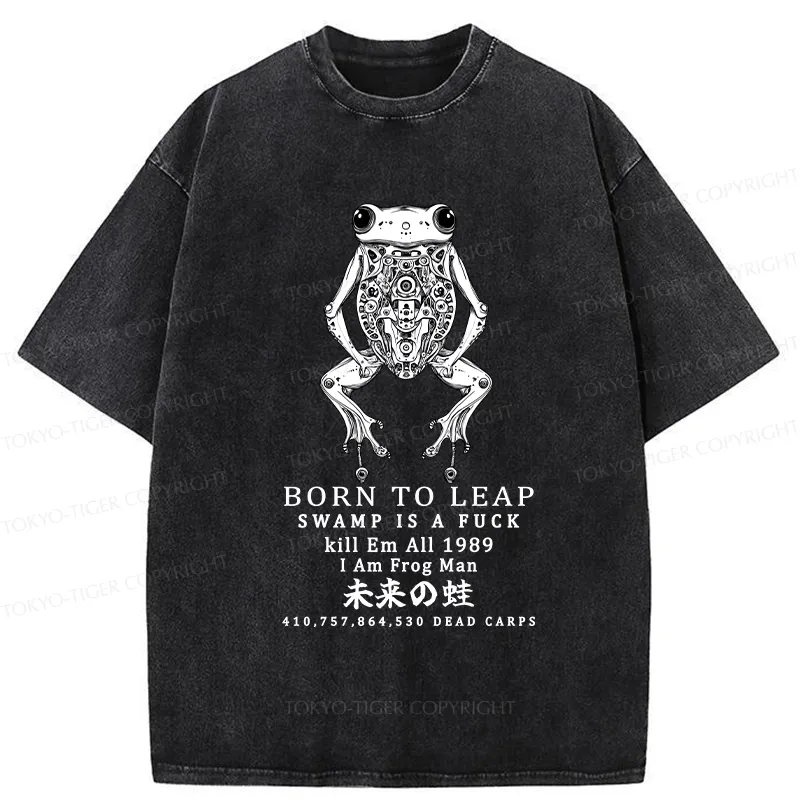 Tokyo-Tiger Born To Leap Washed T-Shirt