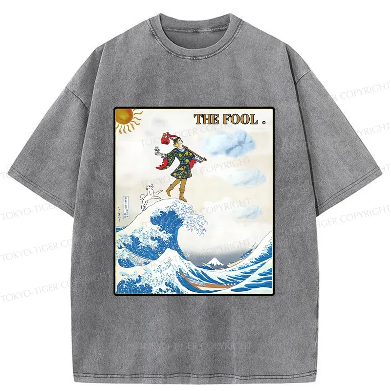 Tokyo-Tiger The Fool And The Wave Washed T-Shirt