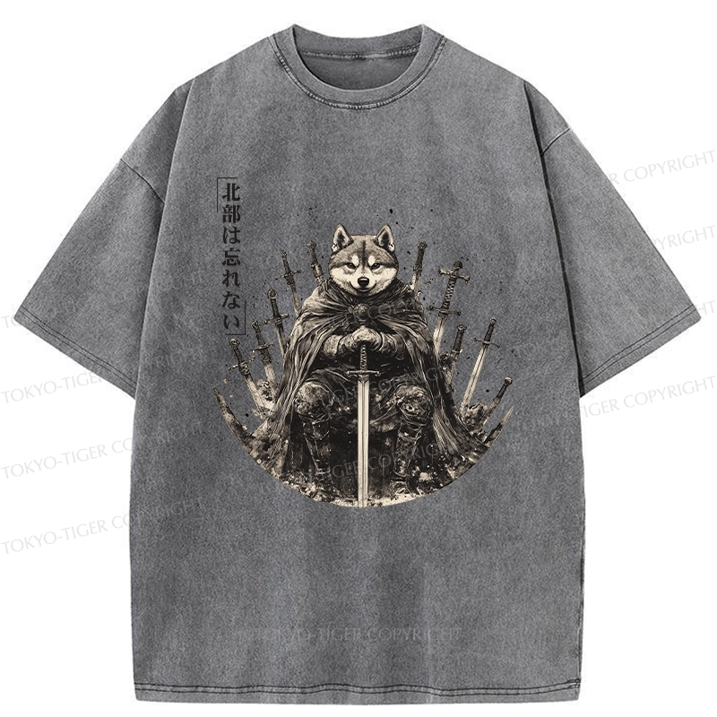 Tokyo-Tiger Valiant Shiba Leader Washed T-Shirt