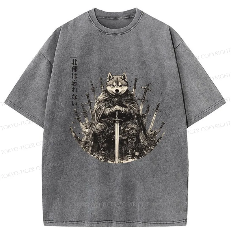 Tokyo-Tiger Valiant Shiba Leader Washed T-Shirt