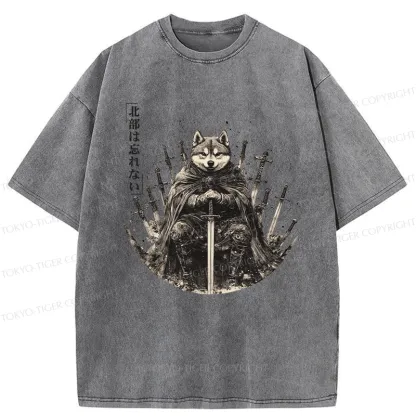 Tokyo-Tiger Valiant Shiba Leader Washed T-Shirt