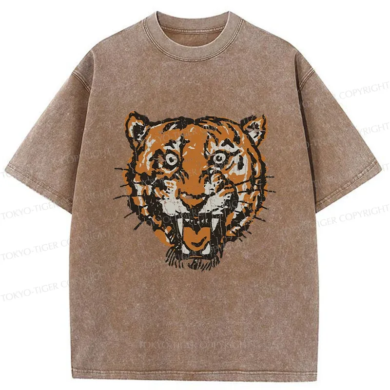 Tokyo-Tiger Vintage Japanese Tiger Washed T-Shirt