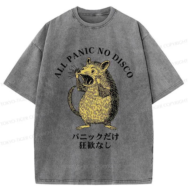 Tokyo-Tiger All Panic No Disco Washed T-Shirt