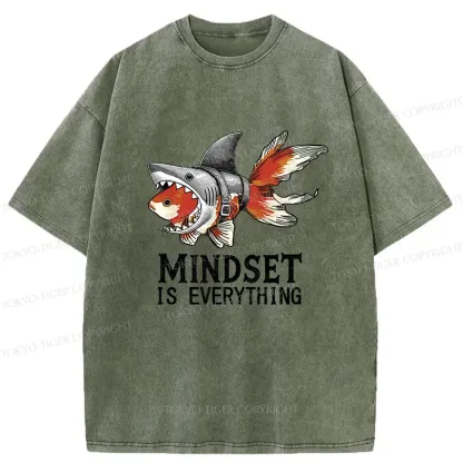 Tokyo-Tiger Goldfish Disguised As Shark Washed T-Shirt