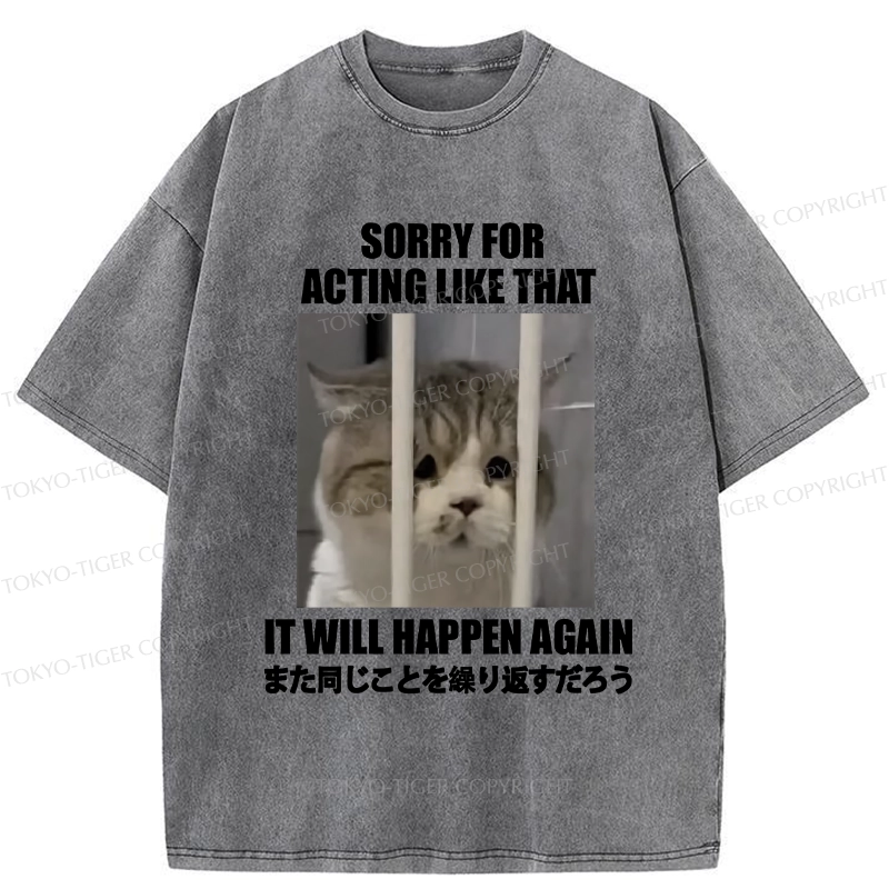 Tokyo-Tiger It Will Happen Again Washed T-Shirt