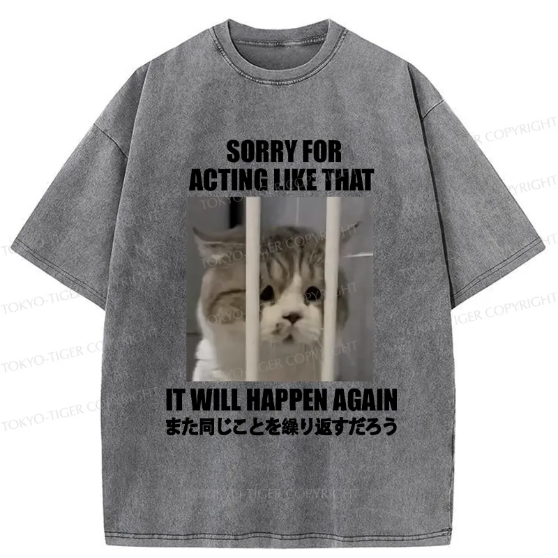 Tokyo-Tiger It Will Happen Again Washed T-Shirt