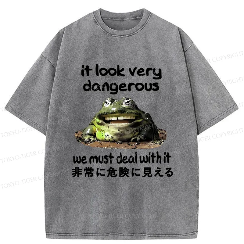 Tokyo-Tiger Dangerous Frog Washed T-Shirt