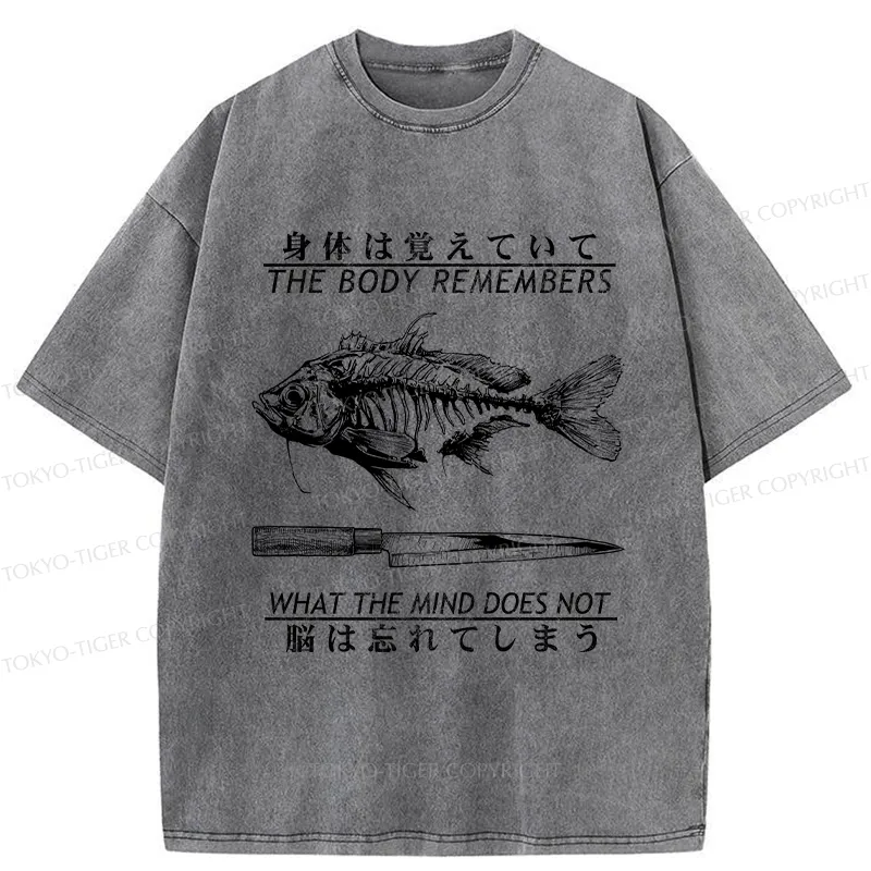 Tokyo-Tiger Unforgotten By The Body Washed T-Shirt