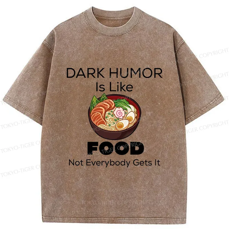 Tokyo-Tiger Fun Of Black Humor Washed T-Shirt