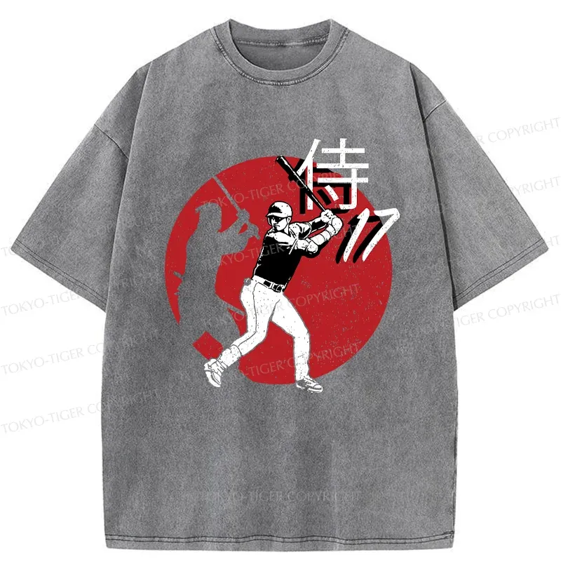 Tokyo-Tiger Ninja Baseball Washed T-Shirt
