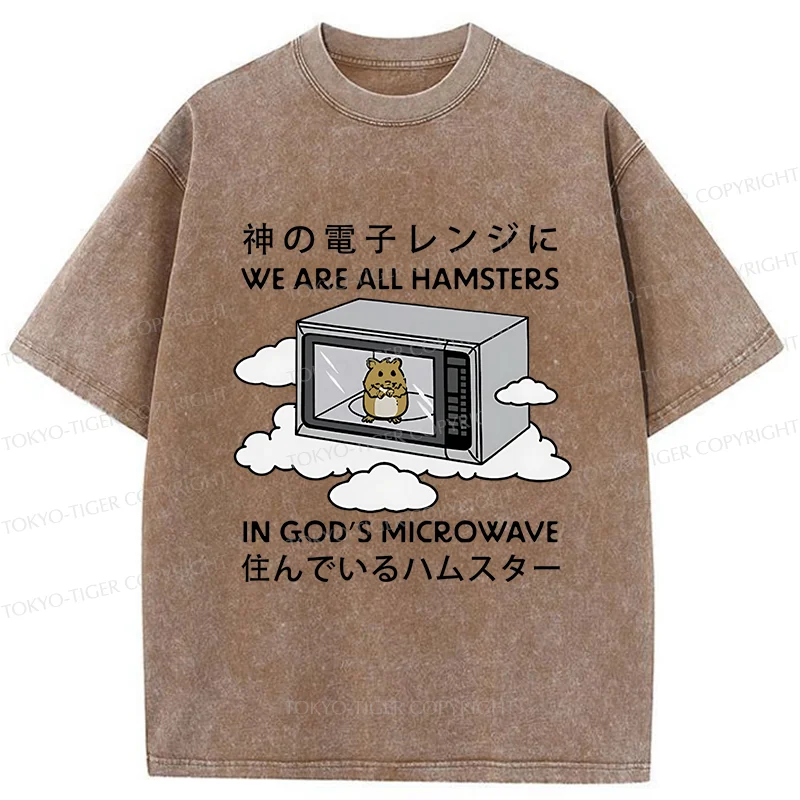 Tokyo-Tiger Poor Hamster Washed T-Shirt