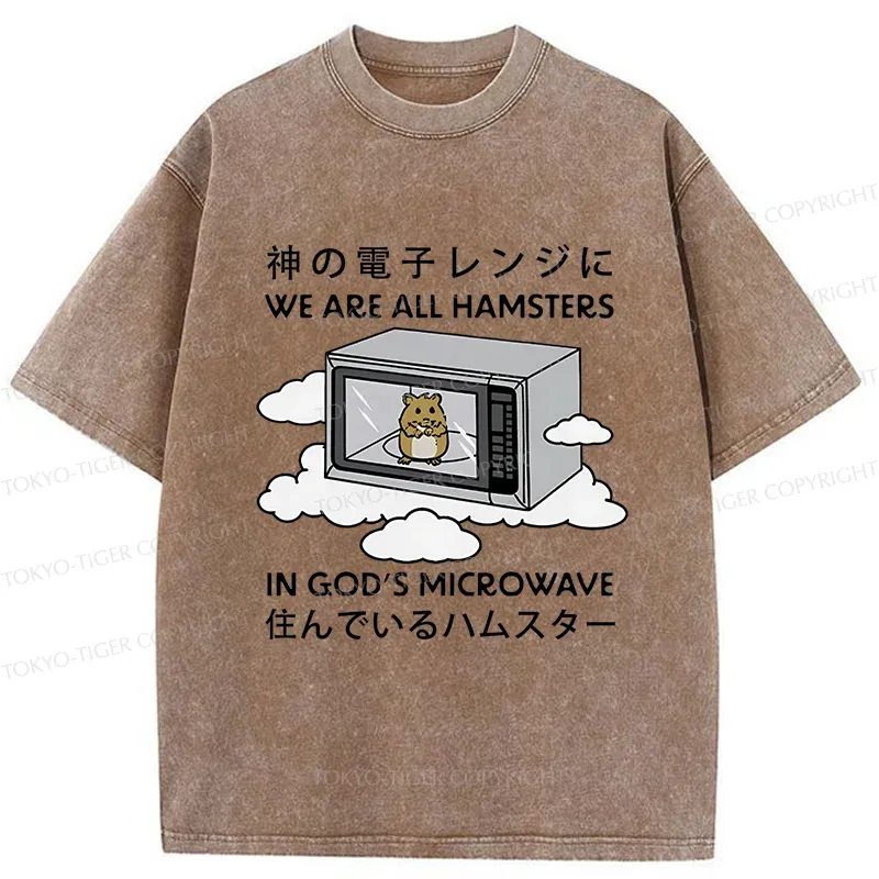 Tokyo-Tiger Poor Hamster Washed T-Shirt