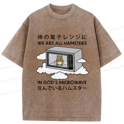 Tokyo-Tiger Poor Hamster Washed T-Shirt