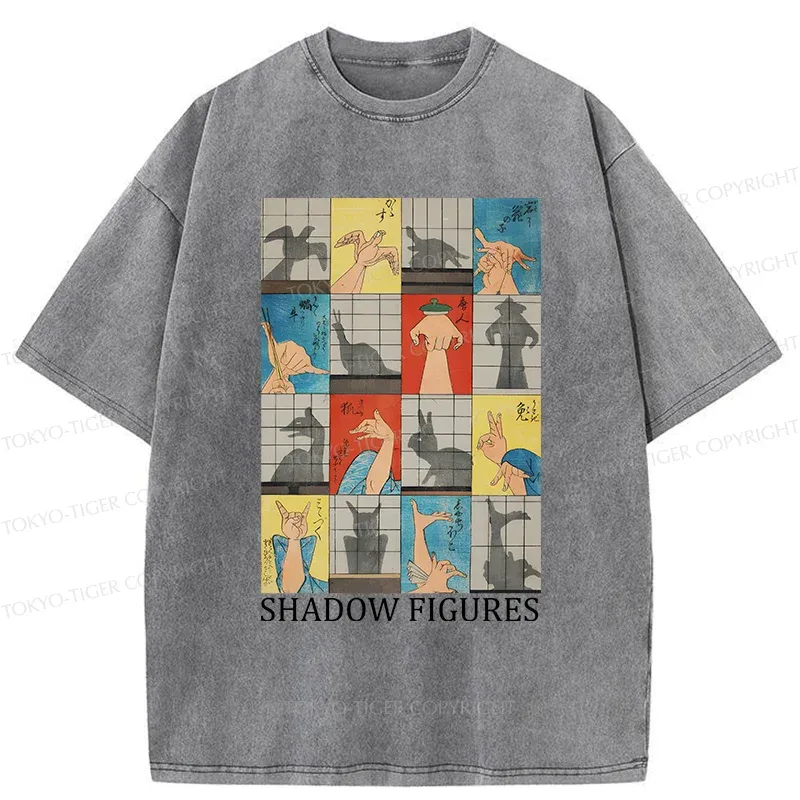 Tokyo-Tiger Traditional Gesture Shadow Washed T-Shirt